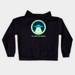 Reading is my escape to a better world Kids Hoodie